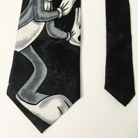 Vintage 1995 Looney Tunes Mania Mens Necktie Bugs Bunny 56 Inch - Picture 15 of 16